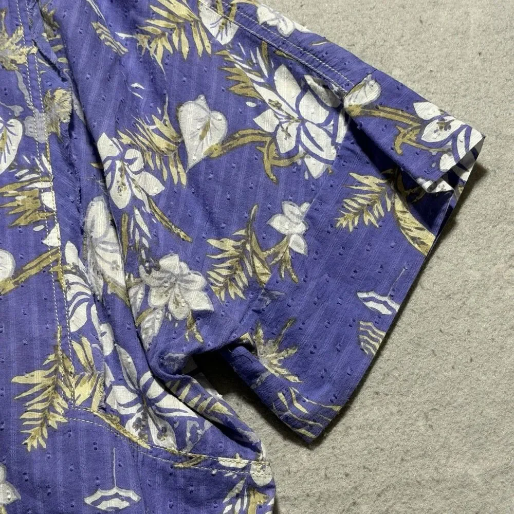 Free People Love Letters Button-Up Women’s Size Medium Purple Floral Print